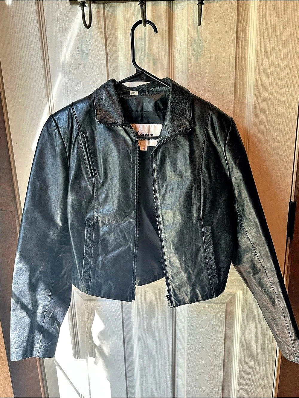 Wilsons Women's Leather Motorcycle Jacket Size 10